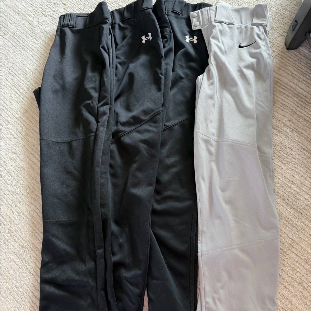 Under Armour and Nike Baseball pants